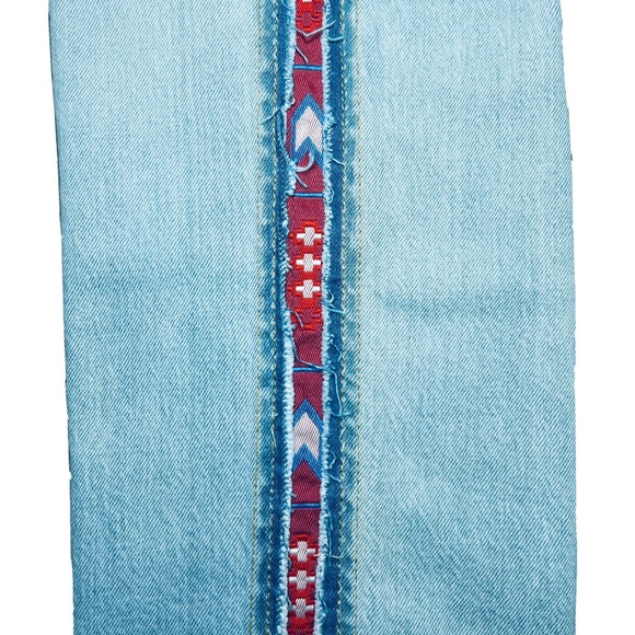 New Pilcro Anthropologie Jeans High Rise Women 27" x 28" Aztec Southwestern - Picture 8 of 8